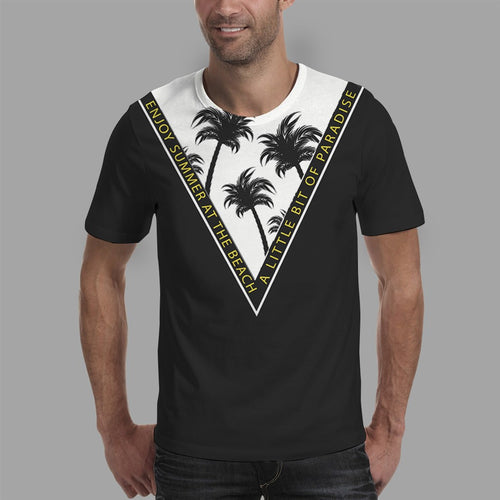 Reverse V Neck: Coconut Tree